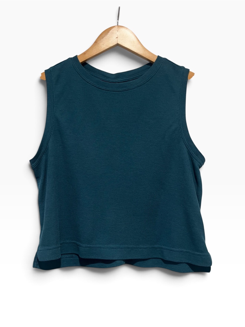 🖤 Teal Easy Breezy Cropped Tank • Coastal Cool